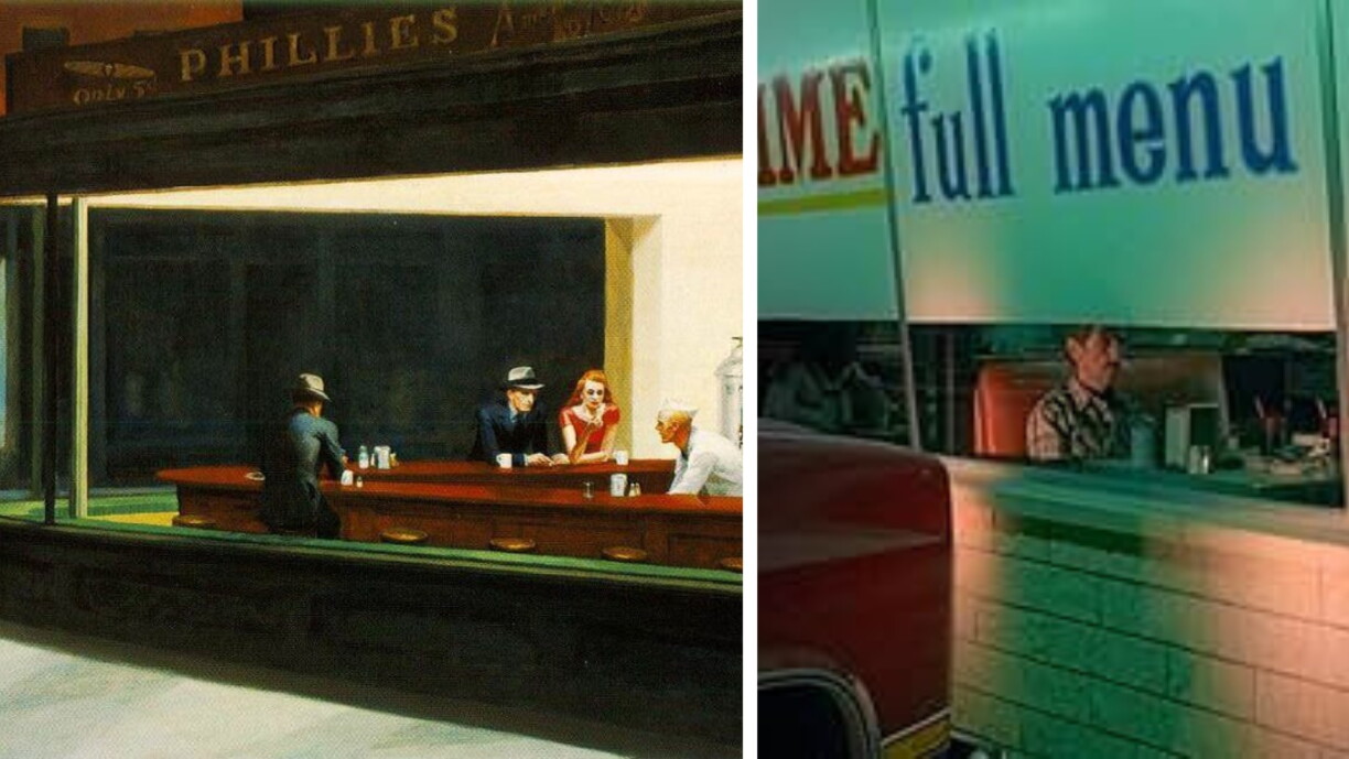 Nighthawks (1942) / Paris, Texas (1984)