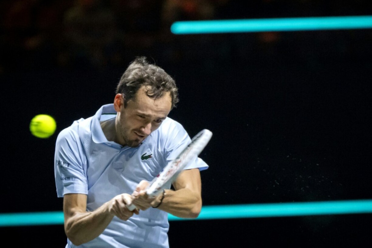 Stunned: Daniil Medvedev was knocked out of the Rotterdam Open by 92nd-ranked Mattia Bellucci
