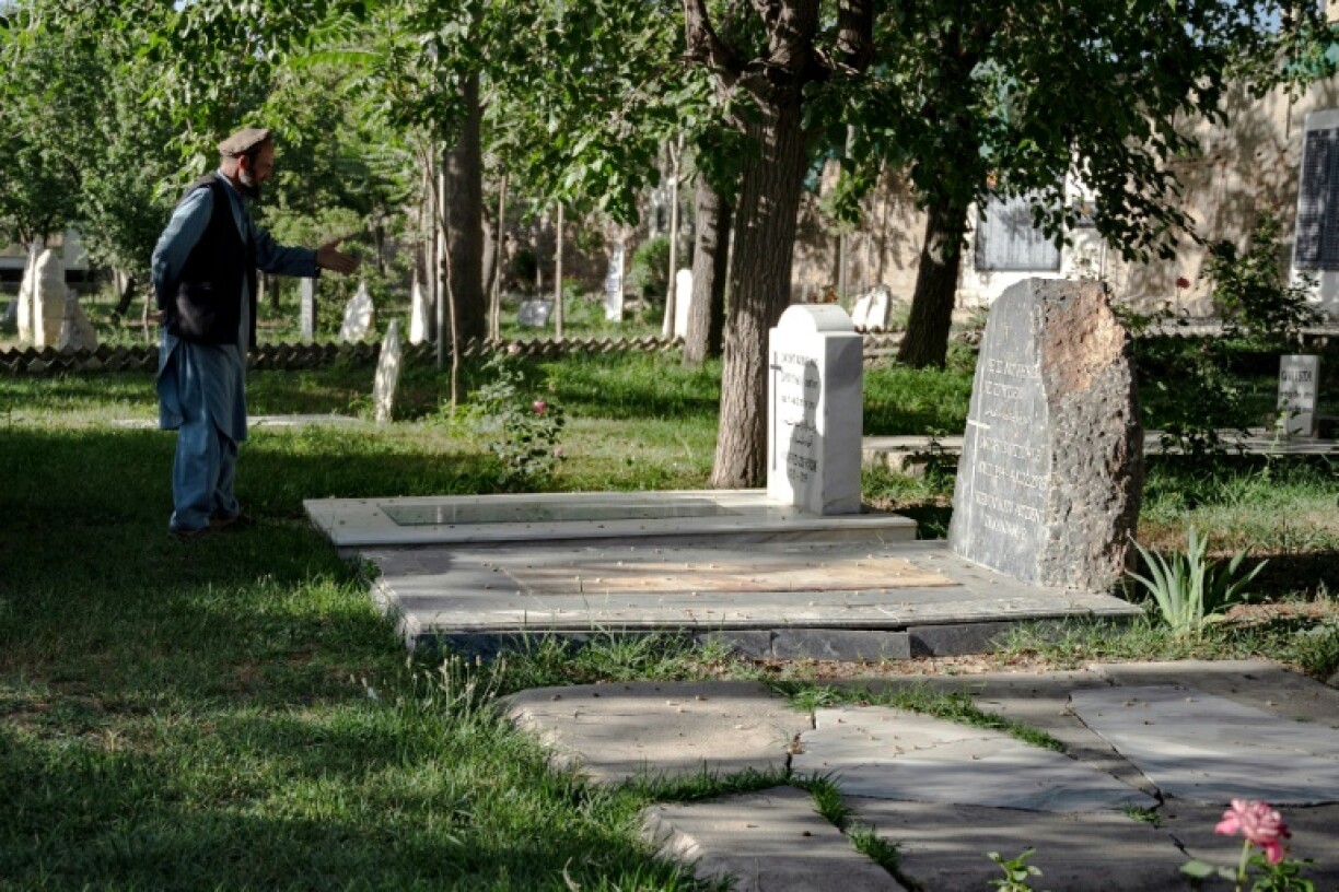 Aynullah Rahimi's family has tended to the graves of foreigners in Kabul for decades