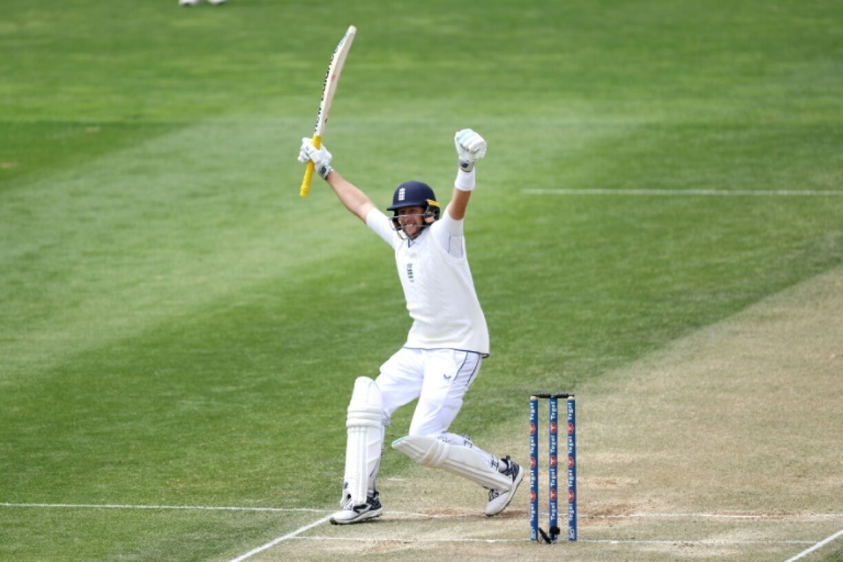England's Joe Root celebrates his century