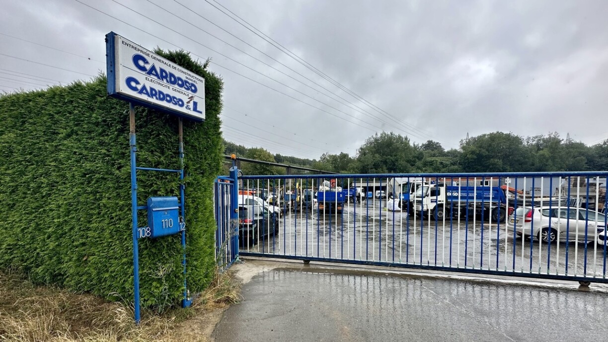 Le dépôt de l'entreprise Manuel Cardoso au Kirchberg, à Luxembourg-ville.