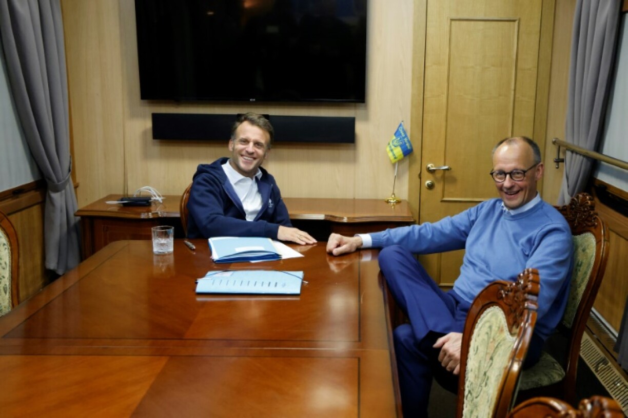 France's President Emmanuel Macron and German Chancellor Friedrich Merz are to discuss European security and the trade war with the United States