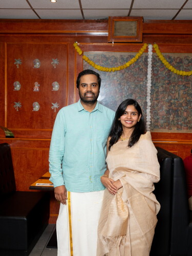 Krishna Vilas owners Sai Pattem and Sai Arpita