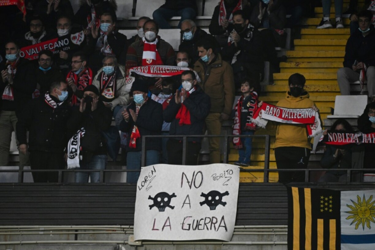 Une banderole avec le message