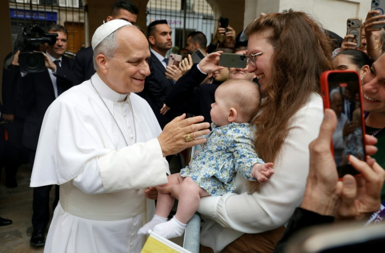 The leader of the world's 1.4 billion Catholics is on a four-day trip to France