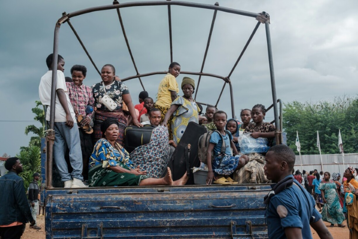 Congolese refugees displaced by clashes in Democratic Republic of Congo arrived at a refugee camp in Burundi on February 17
