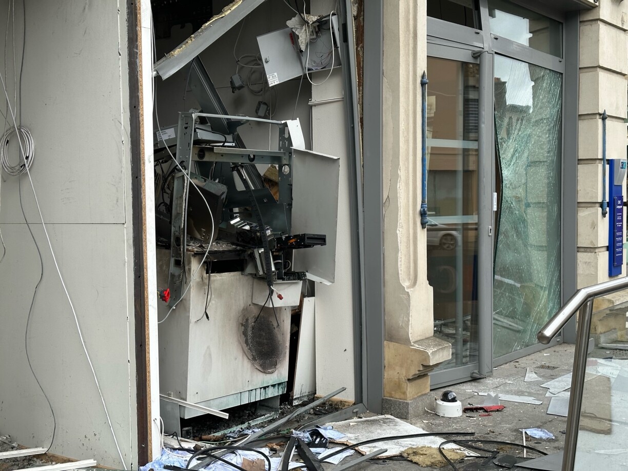 Un distributeur attaqué à Longuyon (France) le mois dernier.