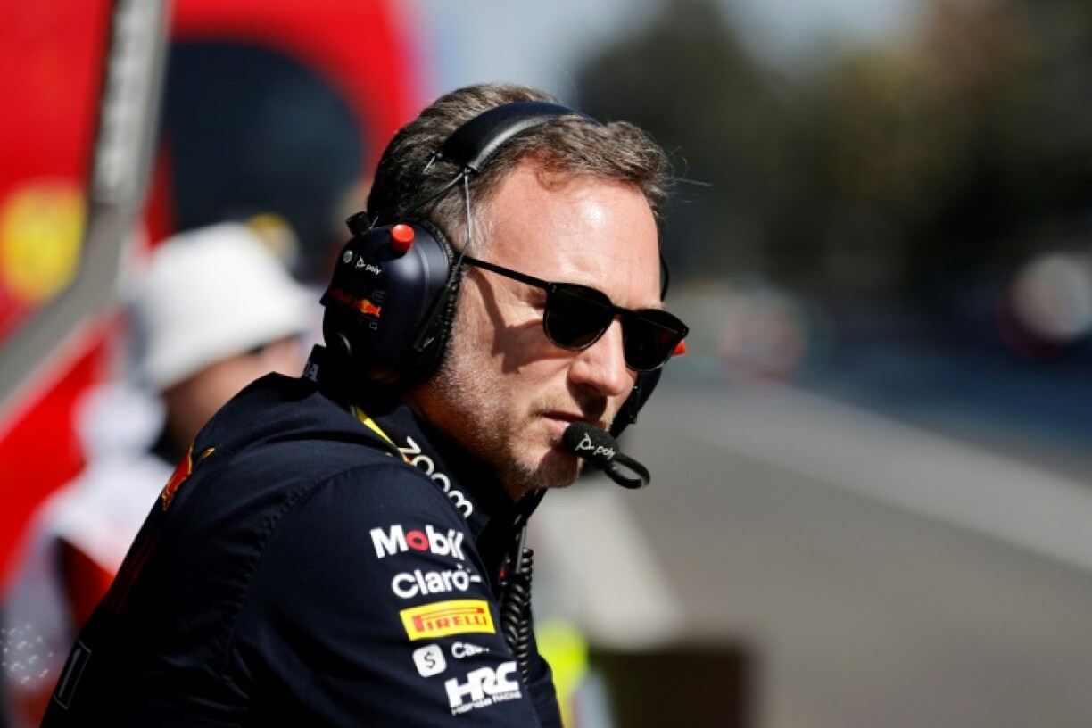 Christian Horner, lors des qualifications du Grand Prix du Mexique le 28 octobre 2023