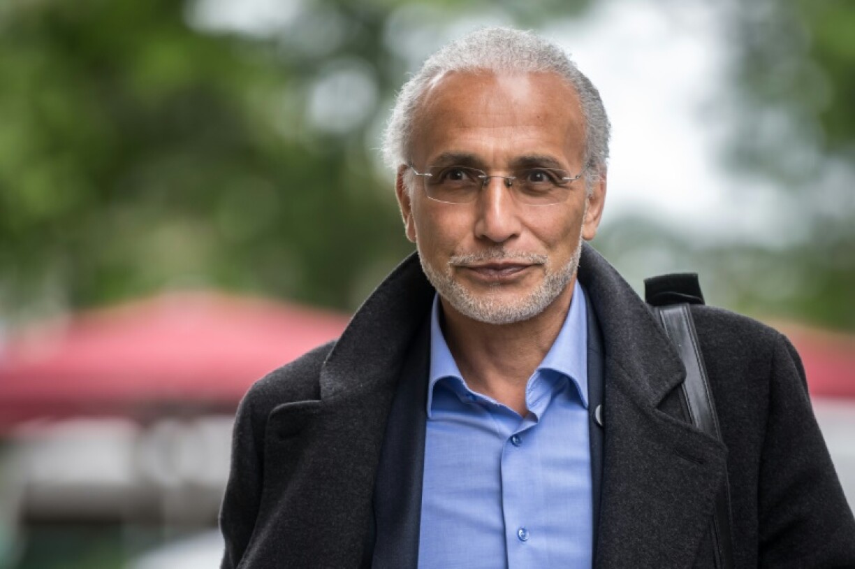 L'islamologue Tariq Ramadan arrive au tribunal au dernier jour de son procès en appel pour viol, e 29 mai 2024 à Genève, en Suisse