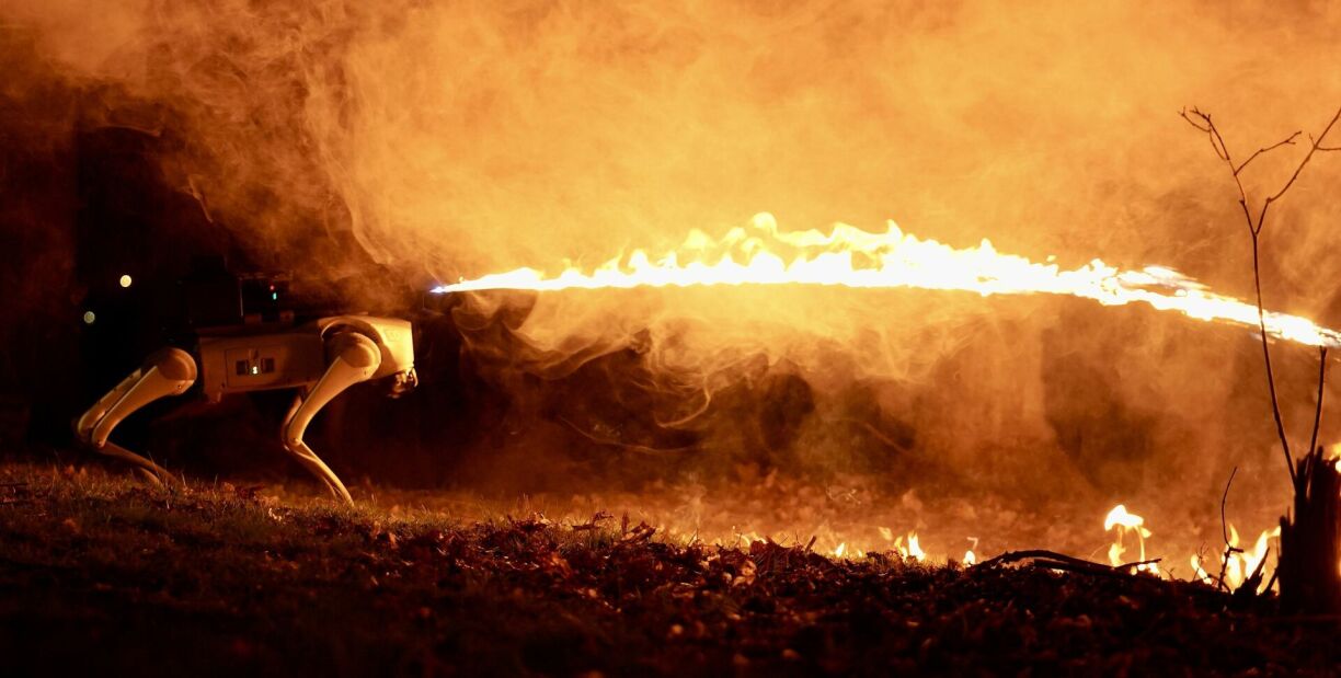 Le Thermonator a une portée de tir de plus de neuf mètres.