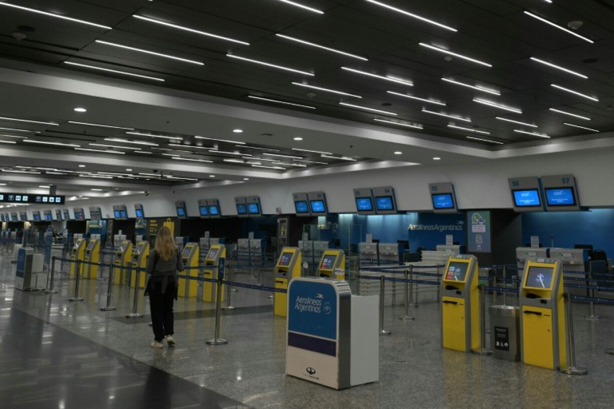 National carrier Aerolineas Argentina said 258 flights had to be scrapped due to the general strike