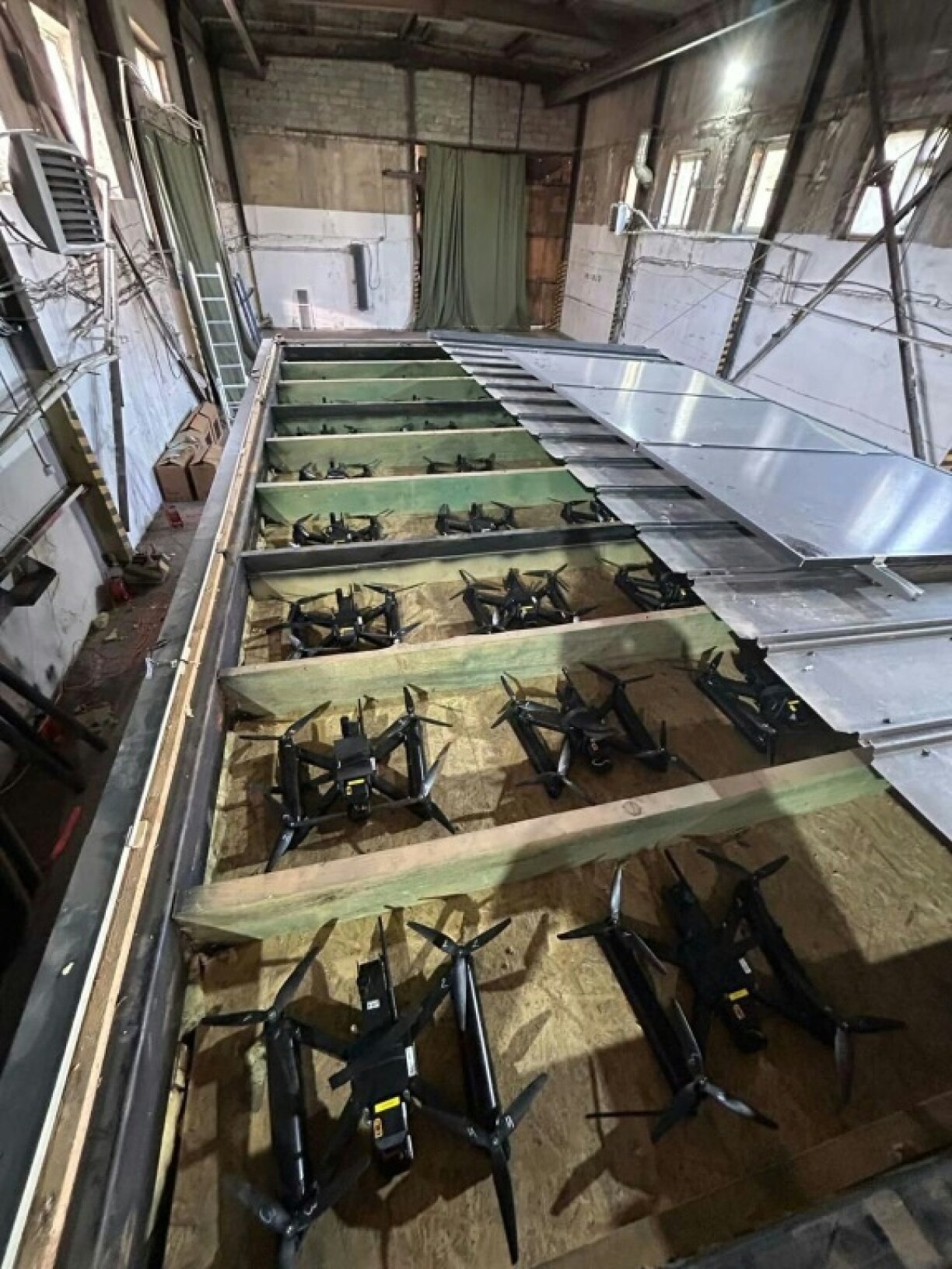 Ukraine's secret service released pictures of drones after announcing its major assault