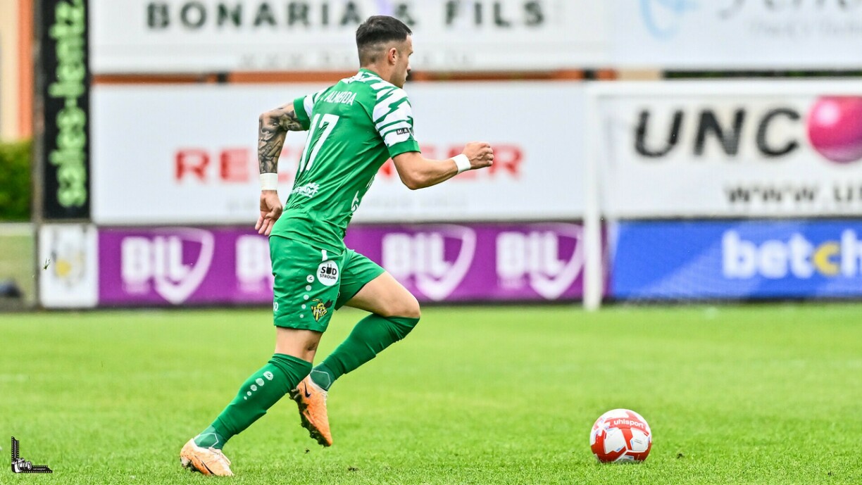 Mayron de Almeida s’est fendu d’un coup franc qui a libéré Niederkorn et rapporté trois points importants au club vice-champion