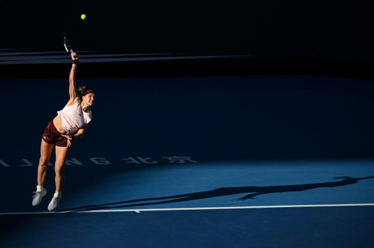 Karolina Muchova will play either fellow Czech player Nikola Bartunkova or Austria's Sinja Kraus in the China Open quarter-finals