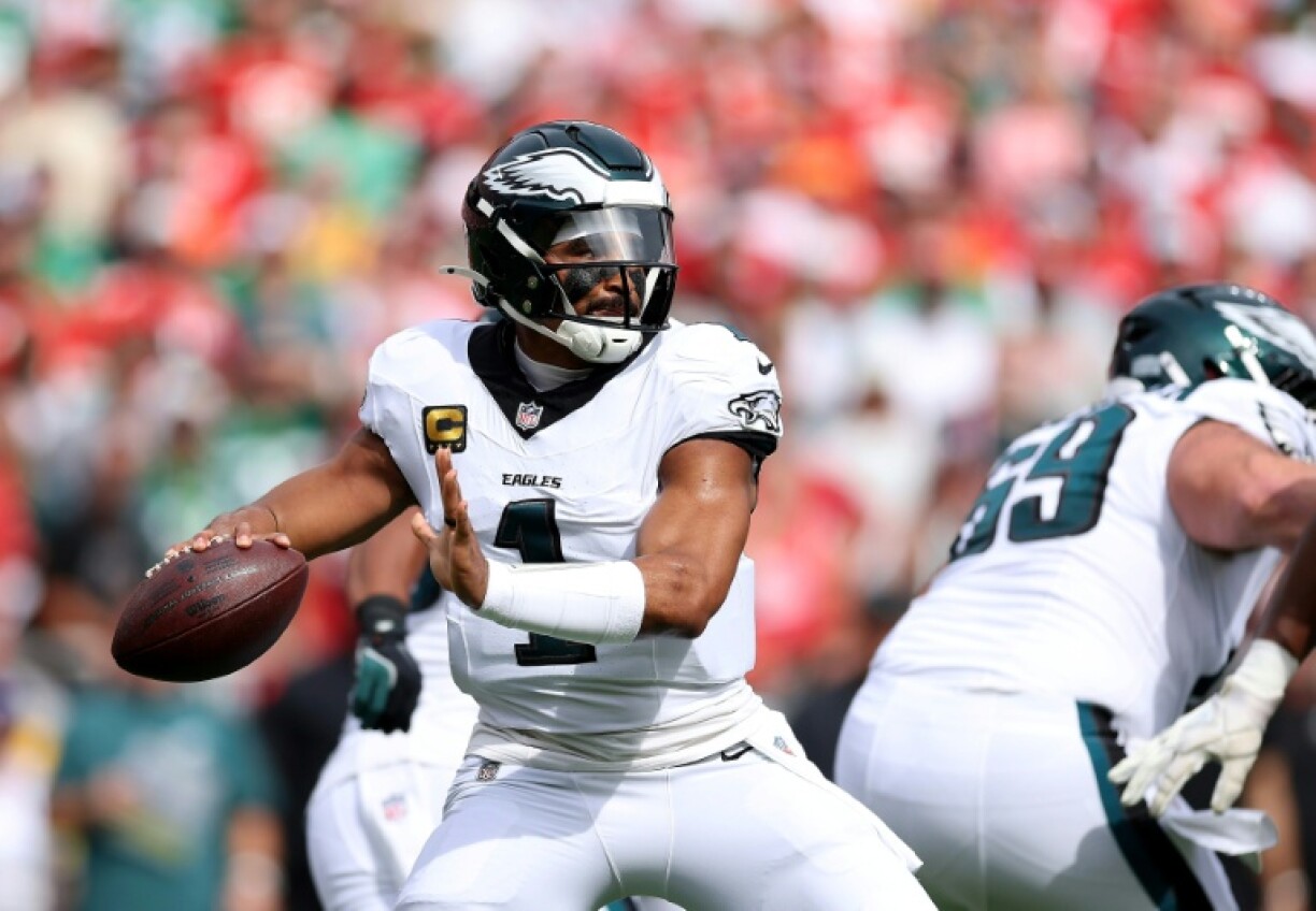 Quarterback Jalen Hurts and the Super Bowl champion Philadelphia Eagles will look to improve to 3-0 in the young NFL season when they host the Los Angeles Rams