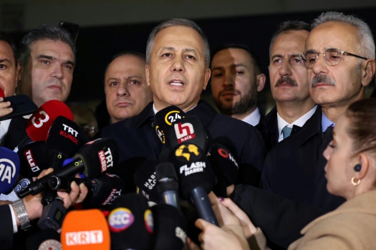 Interior Minister Ali Yerlikay (pictured here in 2024) said one person had died and dozens more had been injured