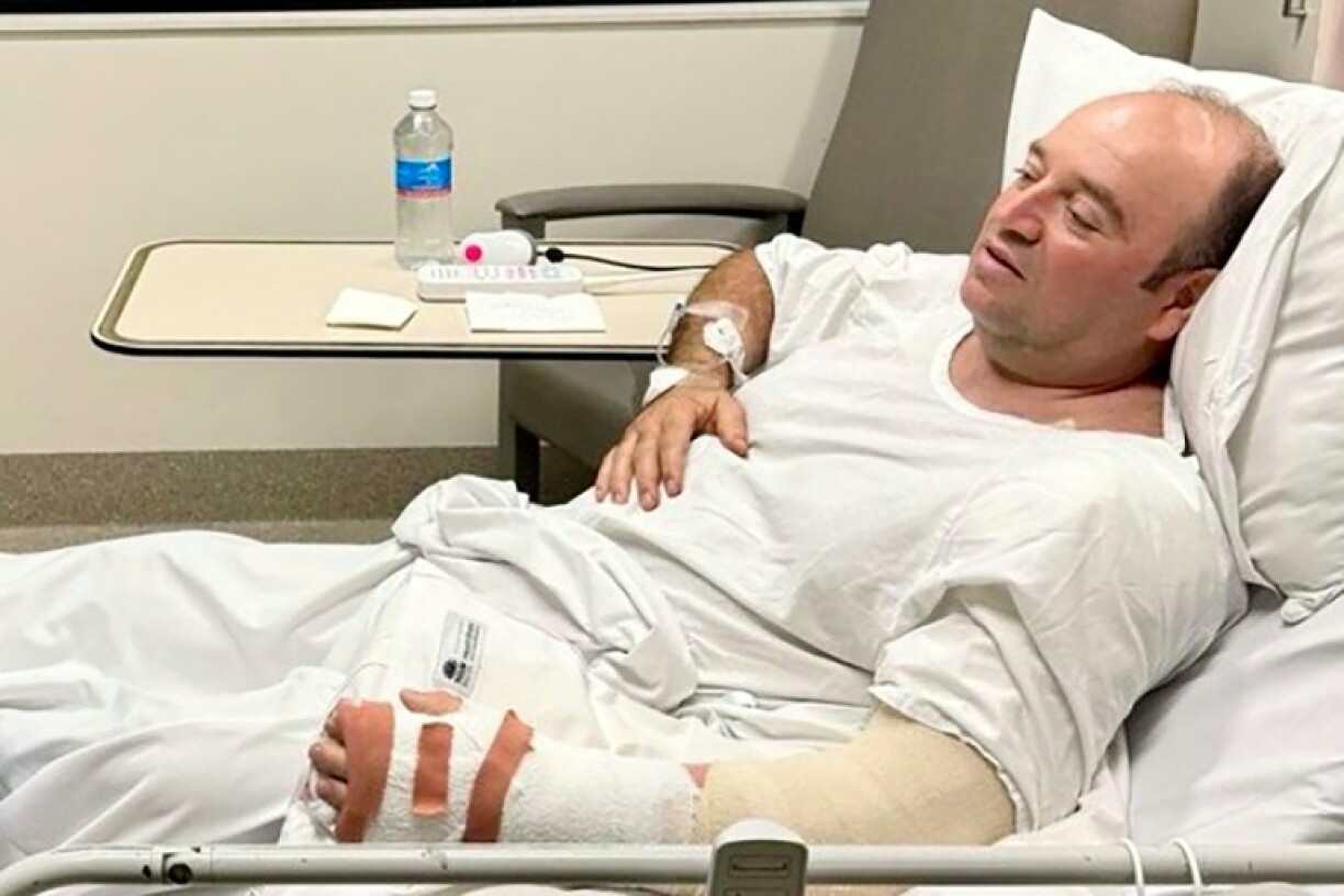 Photo d'Ahmed al Ahmed fournie par les autorités locales le 15 décembre 2025 à l'hôpital St George de Sydney