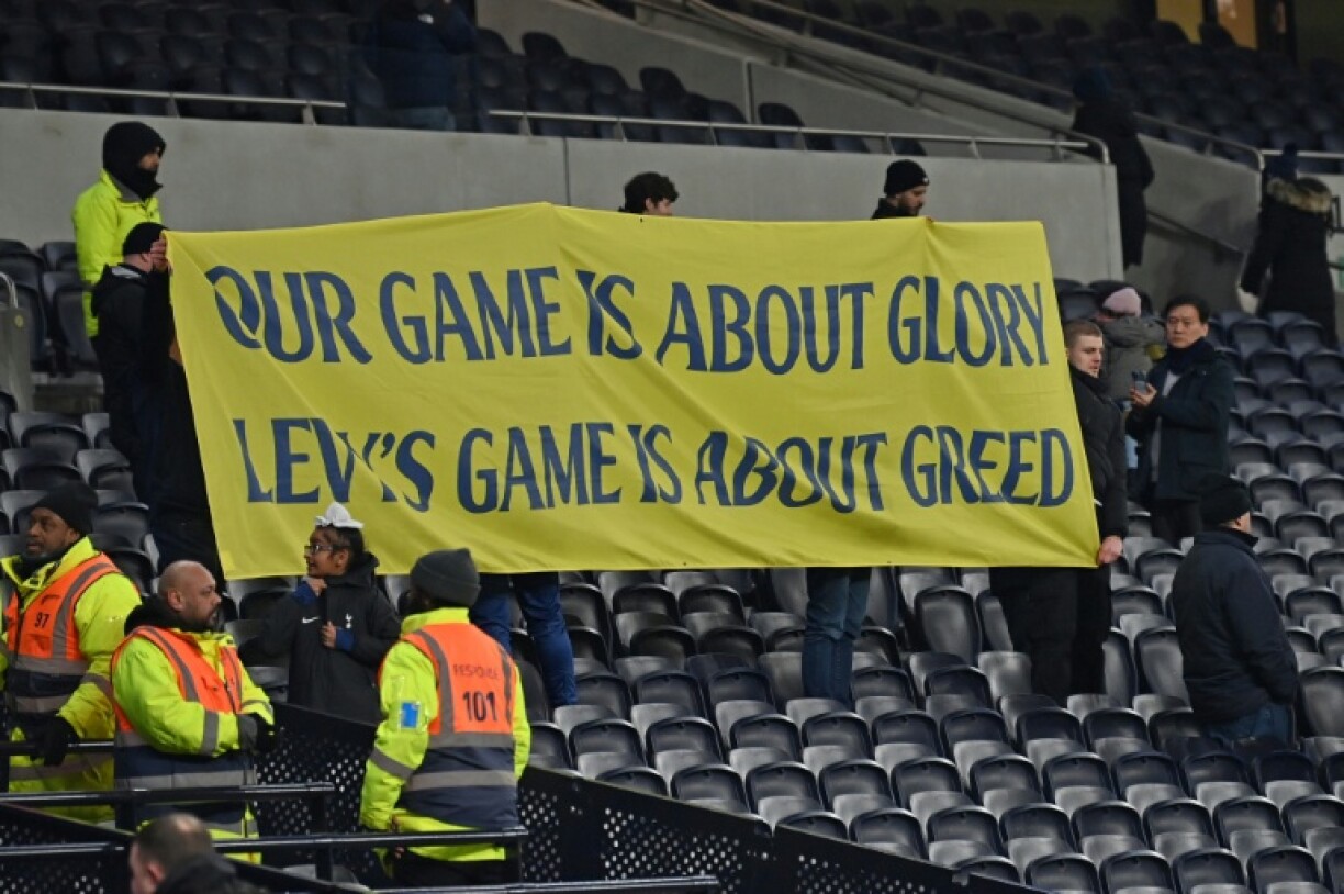 Tottenham chairman Daniel Levy has faced protests from supporters