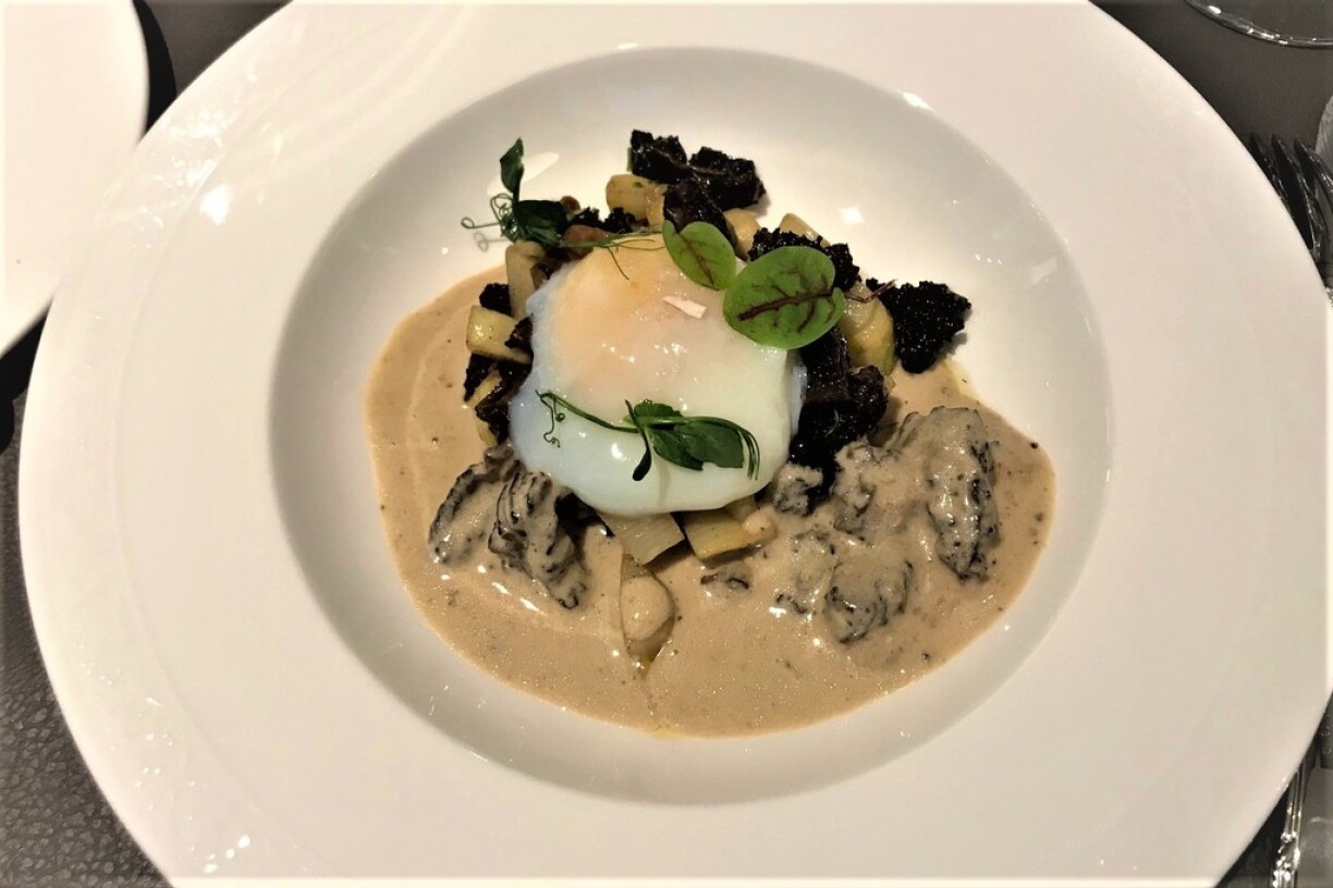 Oeuf parfait aux morilles