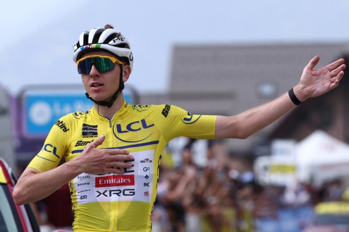 Peak form: Tadej Pogacar winning the 'Queen Stage' on the Criterium du Dauphine