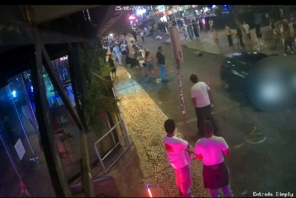 CCTV screenshot of the incident shared by Albufeira Em Alerta on social media.