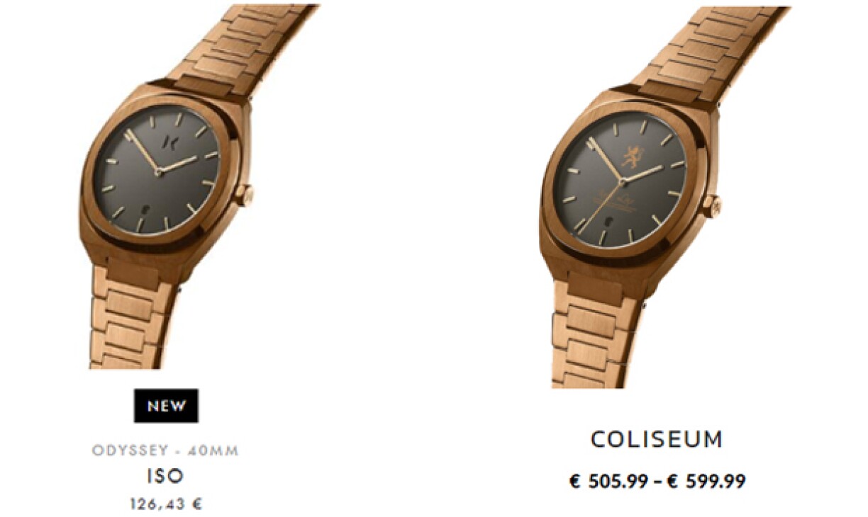 The watch on the left is the