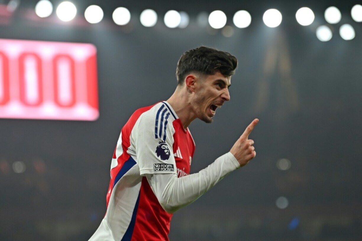 Kai Havertz puts Arsenal 2-0 up on Aston Villa