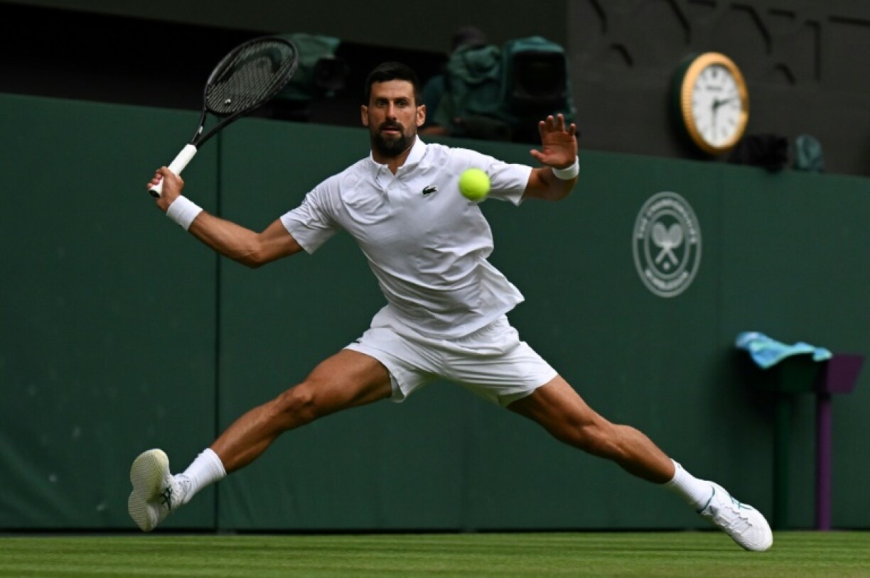 Serbia's Novak Djokovic has reached 100 wins at Wimbledon