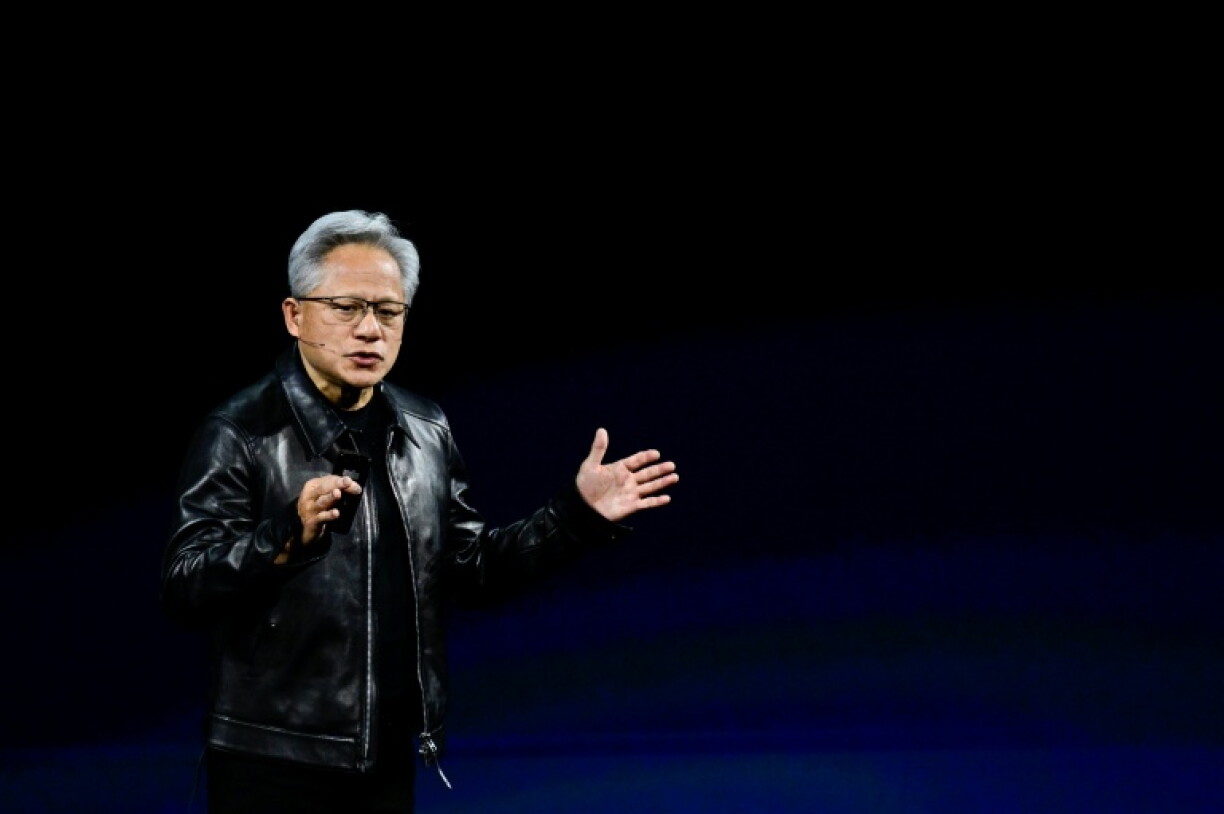 Nvidia CEO Jensen Huang delivers his keynote speech in Berlin
