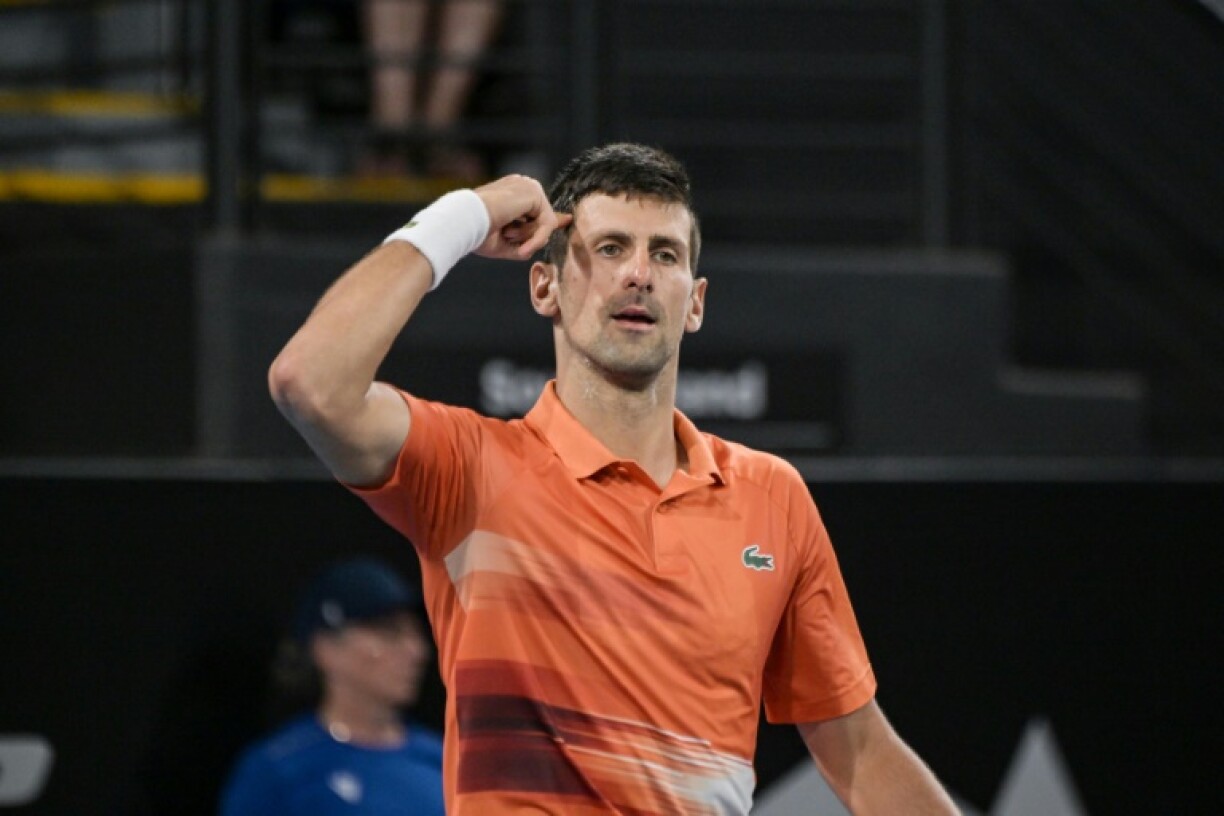 Novak Djokovic à Adelaide, Australie, le 8 janvier 2023
