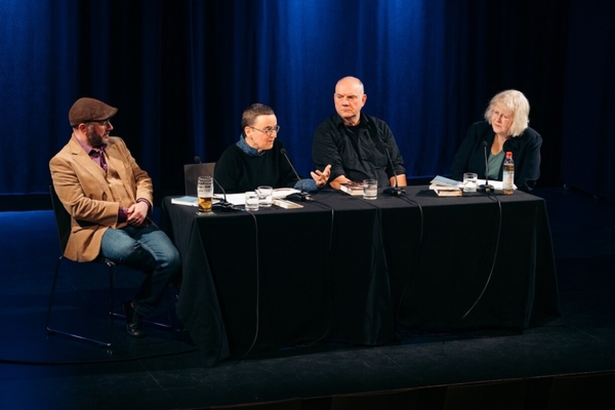 De Raoul Biltgen, d'Ulrike Bail an de Guy Helminger bei hirer Liesung zu Leipzig
