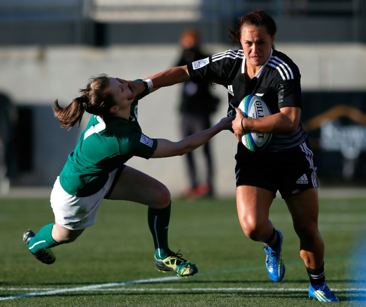 Portia Woodman-Wickliffe has strength, power and speed on the wing as well as one of the best hand-offs in the game