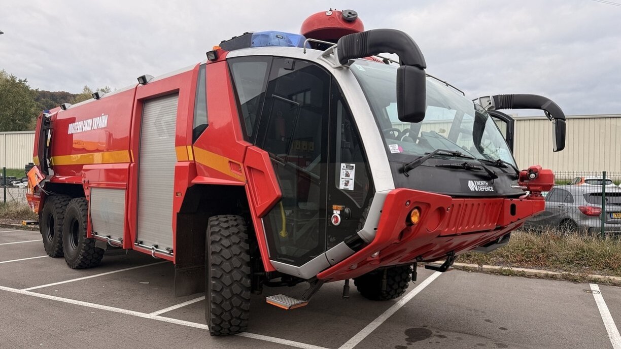 Un véhicule de secours produit par North Defence, installée à Steinsel, au Luxembourg.