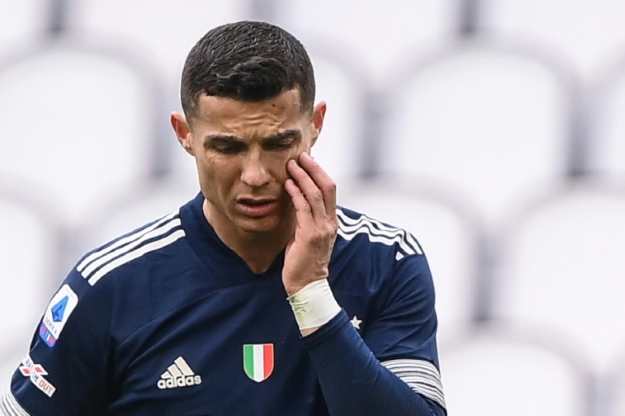 L'attaquant portugais de la Juventus Turin, Cristiano Ronaldo, lors du match de Série A contre Benevento, le 21 mars 2021 à Turin