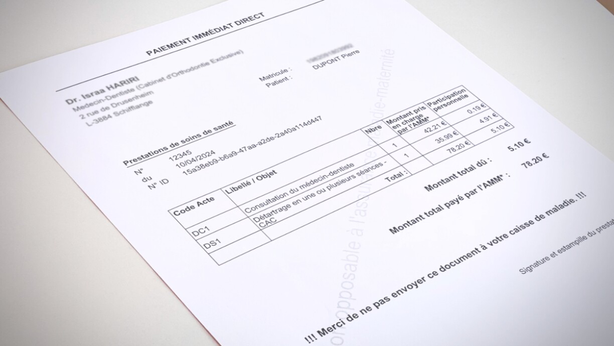 The new PID document, replacing the traditional fee memo.