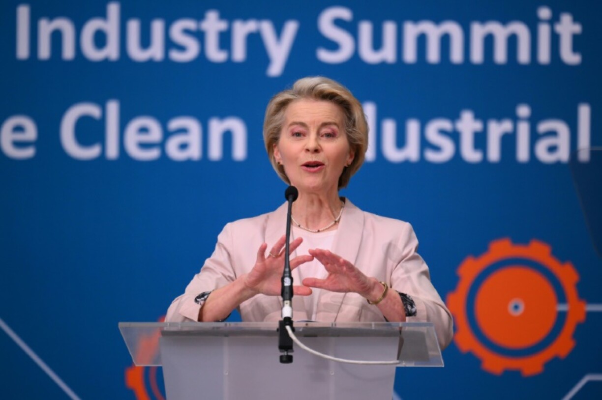 EU chief Ursula von der Leyen vowed no change to the bloc's climate goals as she announced paring back green business rules