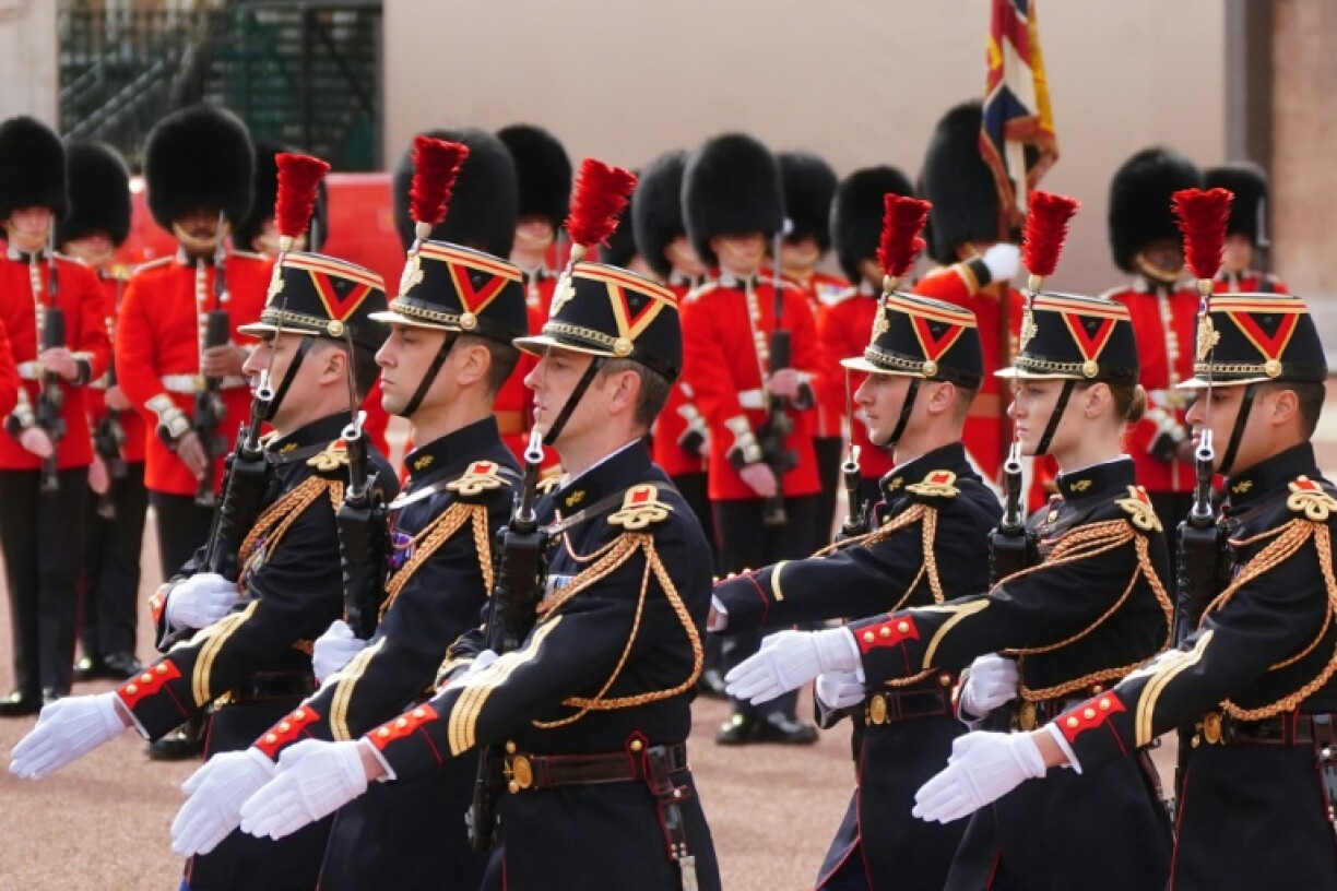 France's Republican Guard participated in the London ceremony