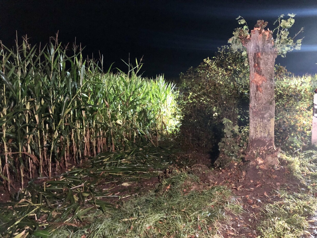 Location of the accident on the N24 between Rippweiler-Barrière and Useldange on 19 September 2021.