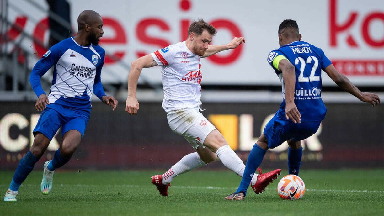 Nancy lors d'un match contre Avranches.