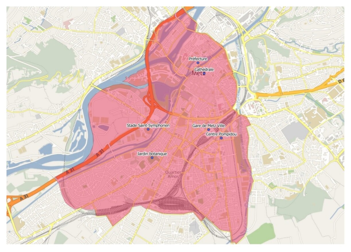 Les supporters du Paris-SG sont invités à ne pas circuler dans ces zones à Metz, entre ce mercredi 15h et jeudi 3h.