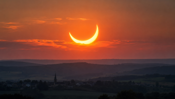 Partial Solar Eclipse over Eislek
