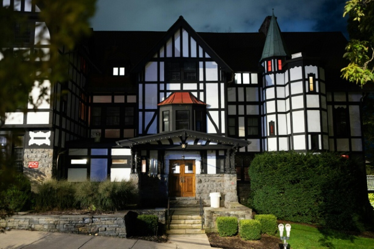 The Chi Pi fraternity house on the campus at Cornell University, where seven members are alleged to have committed gang rape against a female student in 2024