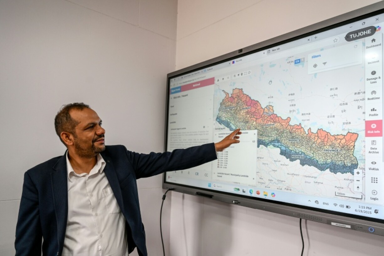 Rajendra Sharma, an early warning expert at Nepal's disaster management agency, says climate change is helping fuel landslides in the country