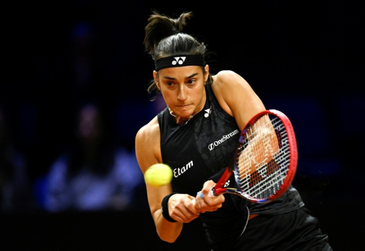 Caroline Garcia contre l'Allemande Tatjana Maria à Stuttgart, le 20 avril 2023