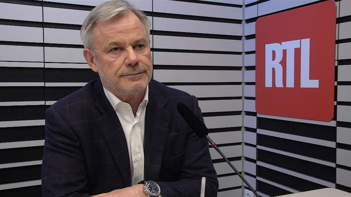Marc Giorgetti dans les studios RTL le 23 février 2023