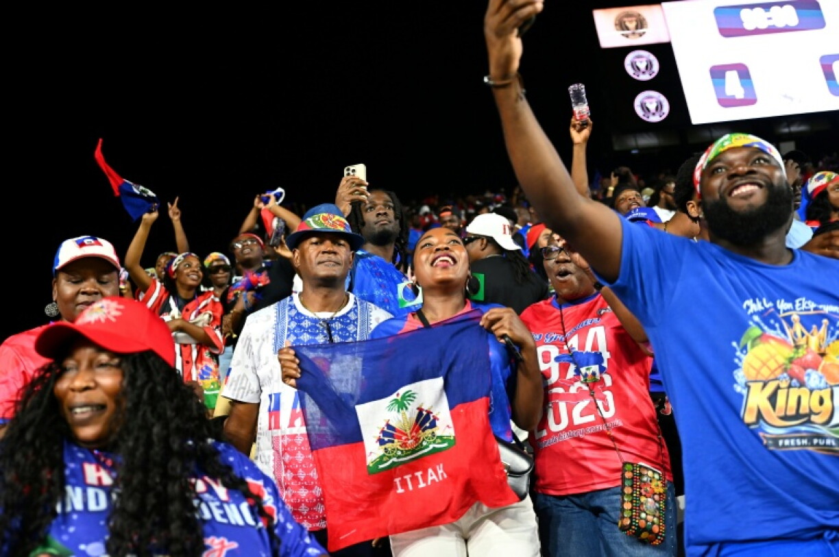 Les supporters haïtiens lors du match amical remporté par Haïti face à la Nouvelle-Zélande, le 2 juin 2026 à Fort Lauderdale (Floride)