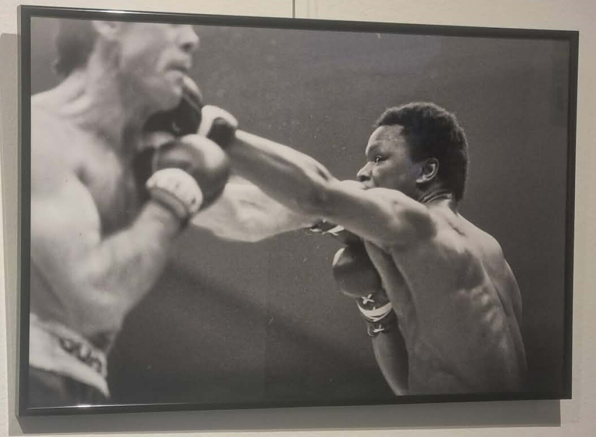 La légende Clément Tshinza affrontant José Hernandez, en 1982.