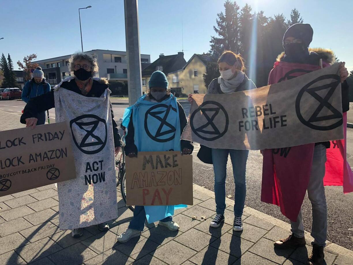 Manifestation au Kirchberg vendredi 27 novembre 2020