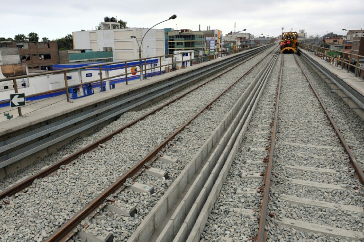 Train tracks in Peru: A drunken man fell asleep recently on tracks in another part of the country and was hit by a train, but survived