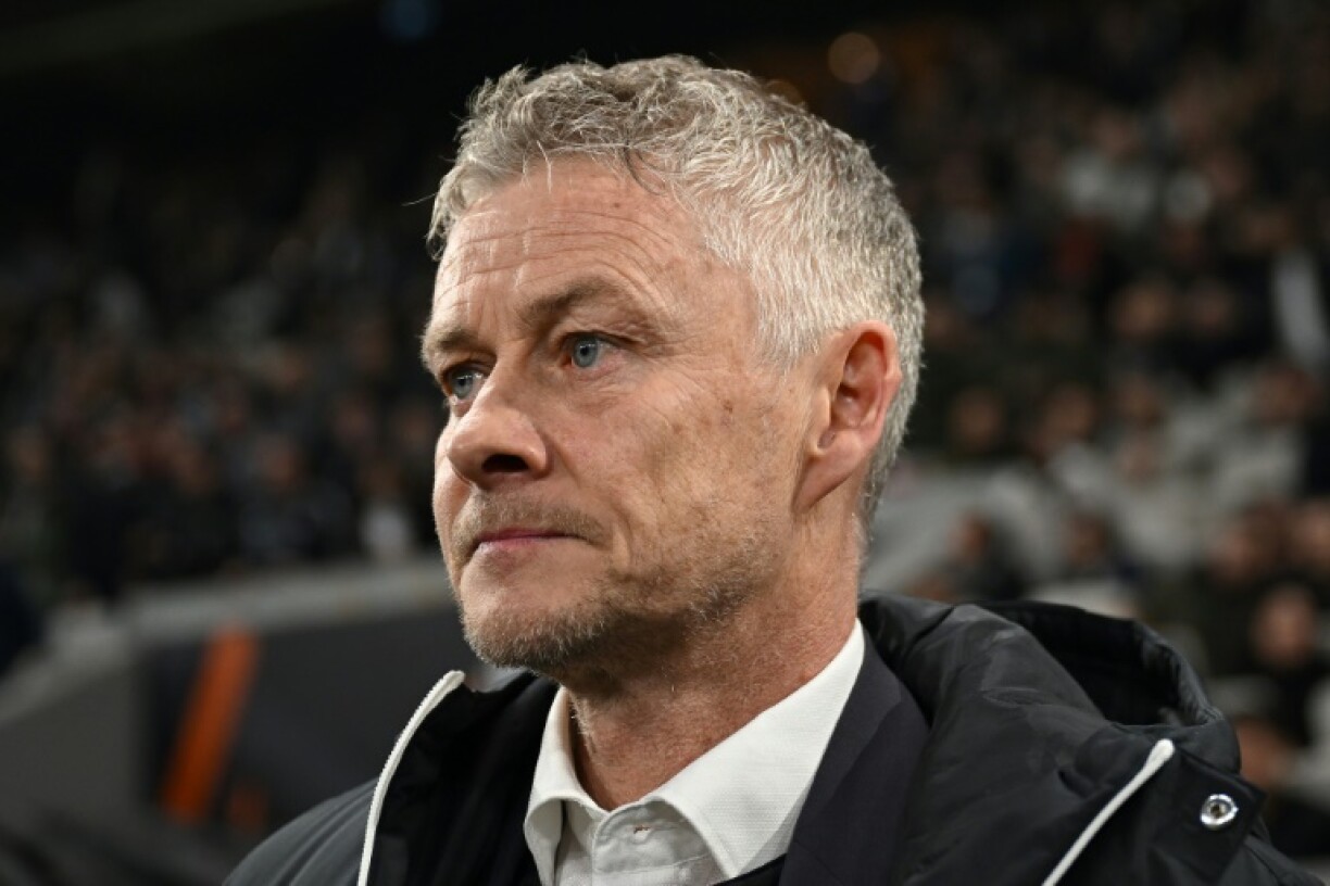 Ole Gunnar Solskjaer looks on ahead of Besiktas' Europa League match against Athletic Bilbao on January 22
